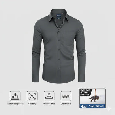 Slim Fit Men’s Stain Shield Dress Shirt