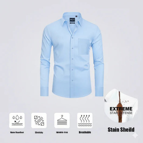 Slim Fit Men’s Stain Shield Dress Shirt