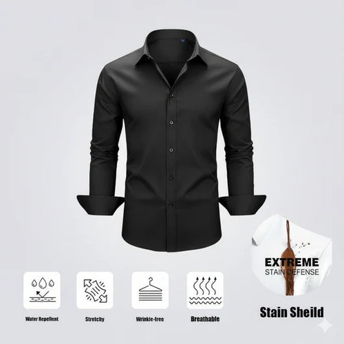 Slim Fit Men’s Stain Shield Dress Shirt