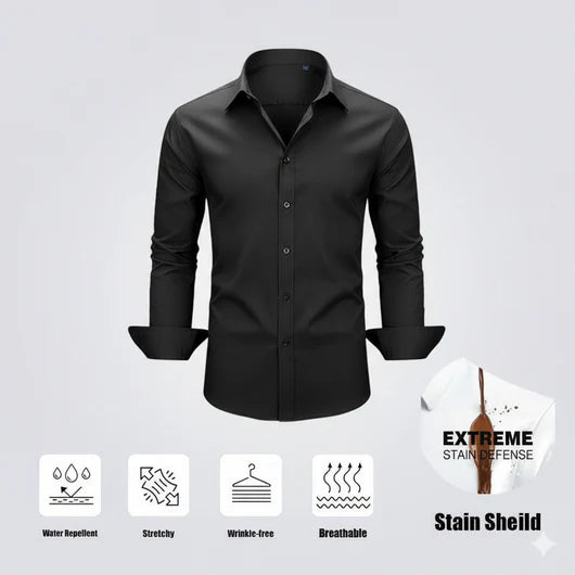 Slim Fit Men’s Stain Shield Dress Shirt