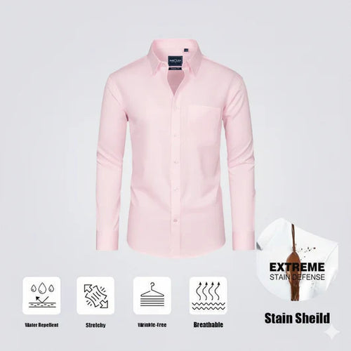 Slim Fit Men’s Stain Shield Dress Shirt