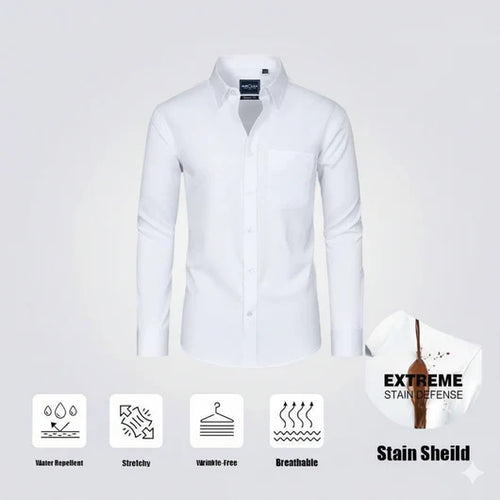 Slim Fit Men’s Stain Shield Dress Shirt