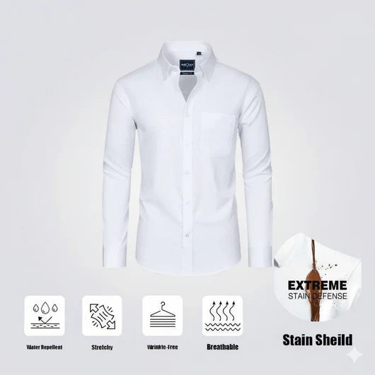 Slim Fit Men’s Stain Shield Dress Shirt